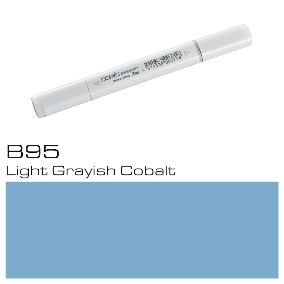 image 1 of Copic Sketch Marker, Light Grayish Cobalt, Single Pen
