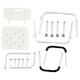 image 9 of HOMCOM Adjustable Shower Chair, Shower Seat, Portable Medical Stool with Adjustable Back and Armrest for Mobility