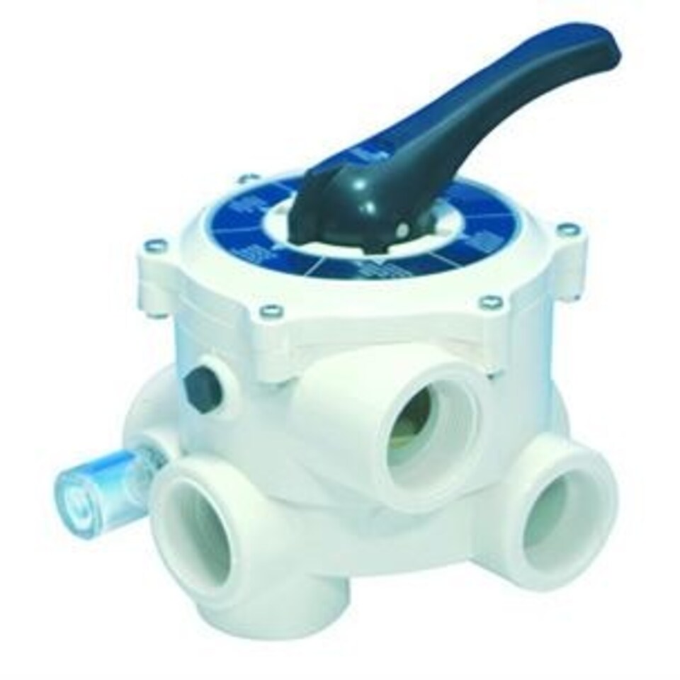image 1 of Certikin 1½" Black Top Mount Multiport (Suitable For Top Mount Atika-T & Tagelus Filters & Hbm Filter Kit) (MPV15/TA)