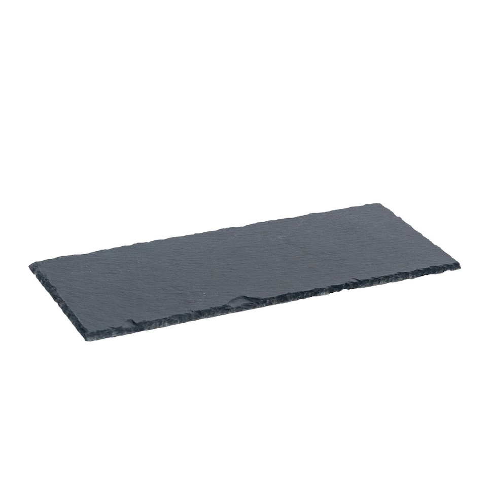 image 1 of Argon Tableware Rectangle Slate Dinner Plate - 29 x 12cm | Grey