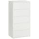image 1 of HOMCOM 5 Drawer Cabinet Storage Cupboard Sideboard Organiser Living Room White