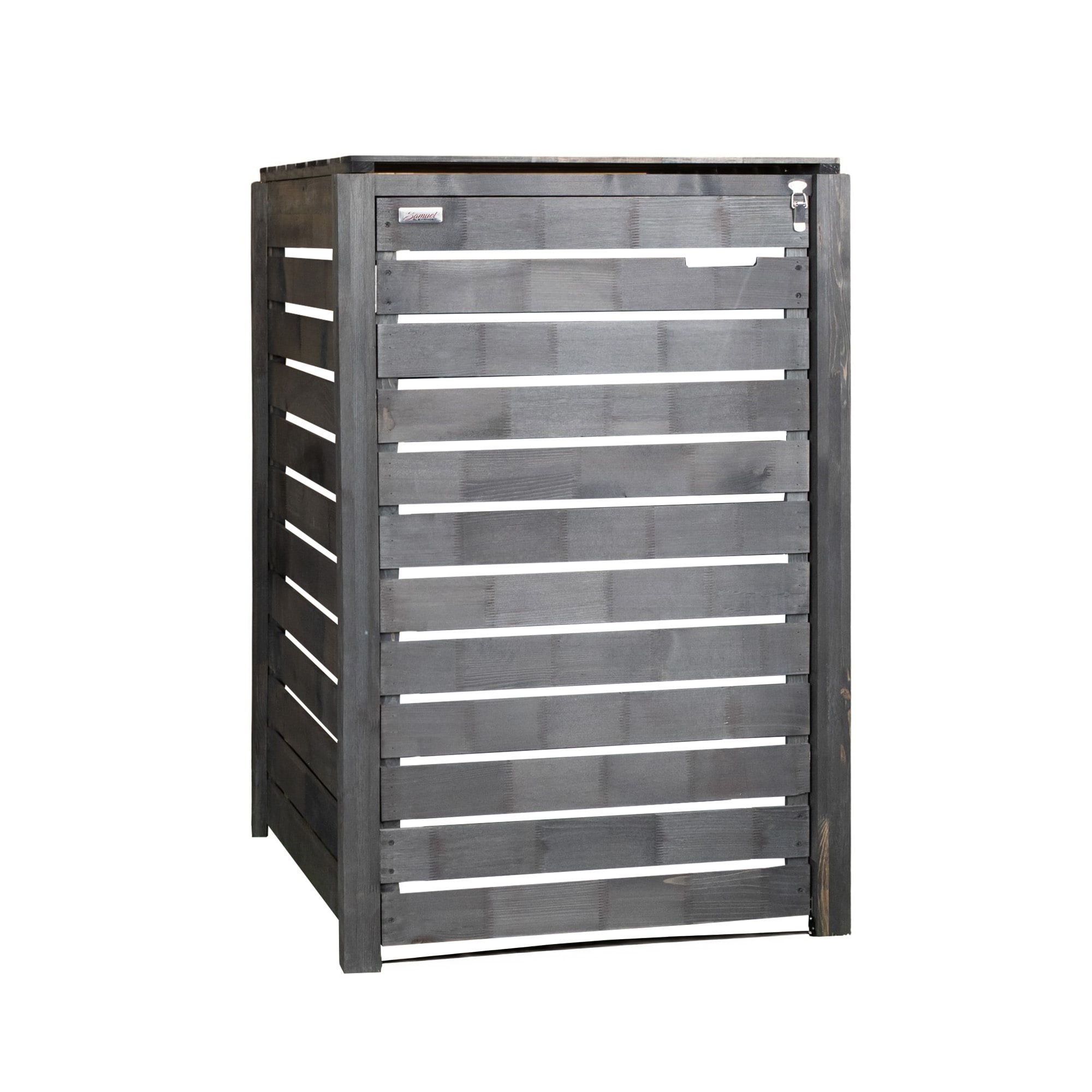 74cm x 1.16m Outdoor Wooden Garden Wheelie Bin Store Storage for 1 Bin in Anthracite