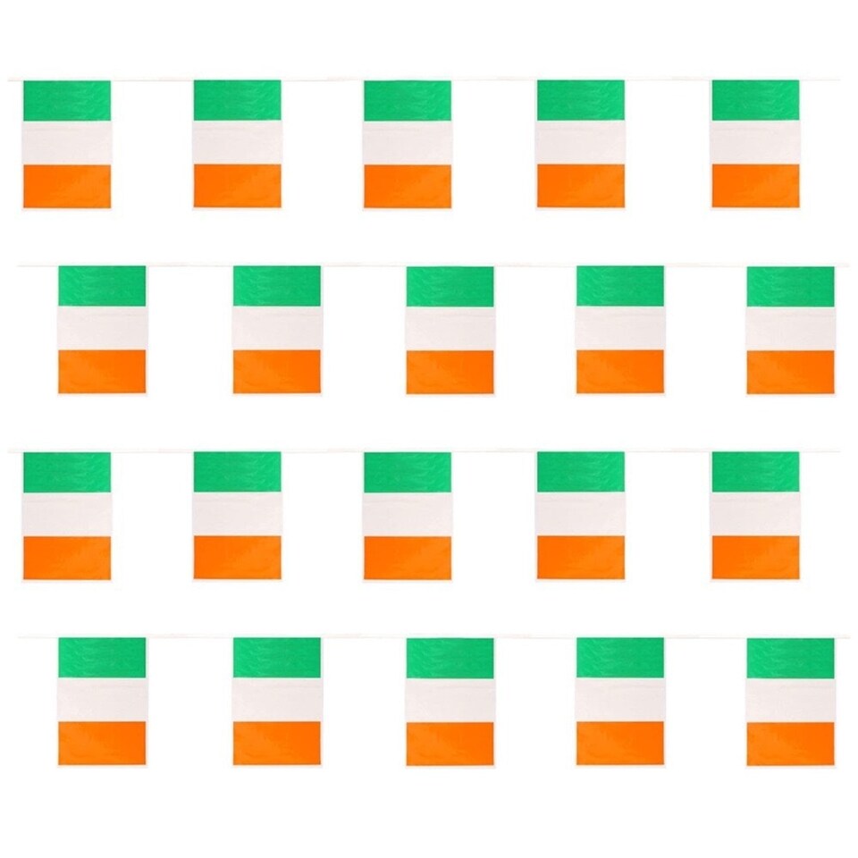image 1 of Ireland Flag Bunting – Irish Tricolour Party Decoration for Indoor & Outdoor Use N/A