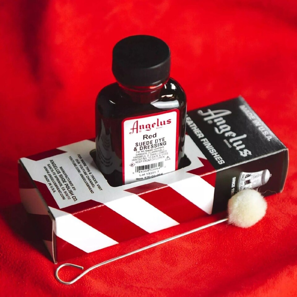 image 1 of Angelus Suede Dye and Dressing - Restore and Protect Delicate Suede 3oz | Brown | Dark Brown