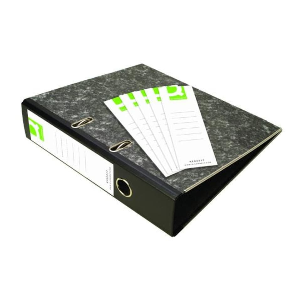 image 1 of Pack of 10 White Lever Arch Spine Labels