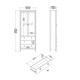 image 9 of Madrid China Cabinet 2 Glass Doors with 3 Drawers in Cashmere N/A