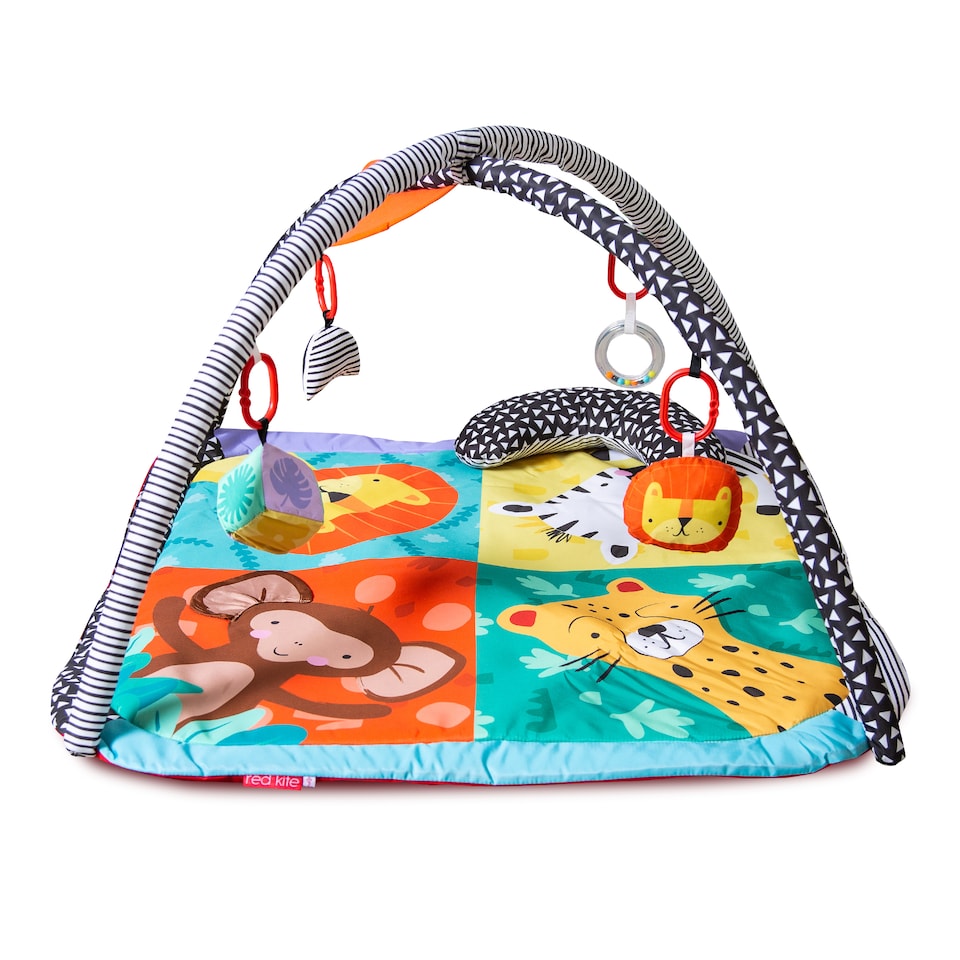 image 1 of Red Kite Padded Play Gym - Wild Safari | Green | Wild Safari | One Size | 1