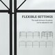 image 4 of Outsunny 61 cm x 3 m Outdoor Picket Fence Panels with Panels, Swirls, Black Black