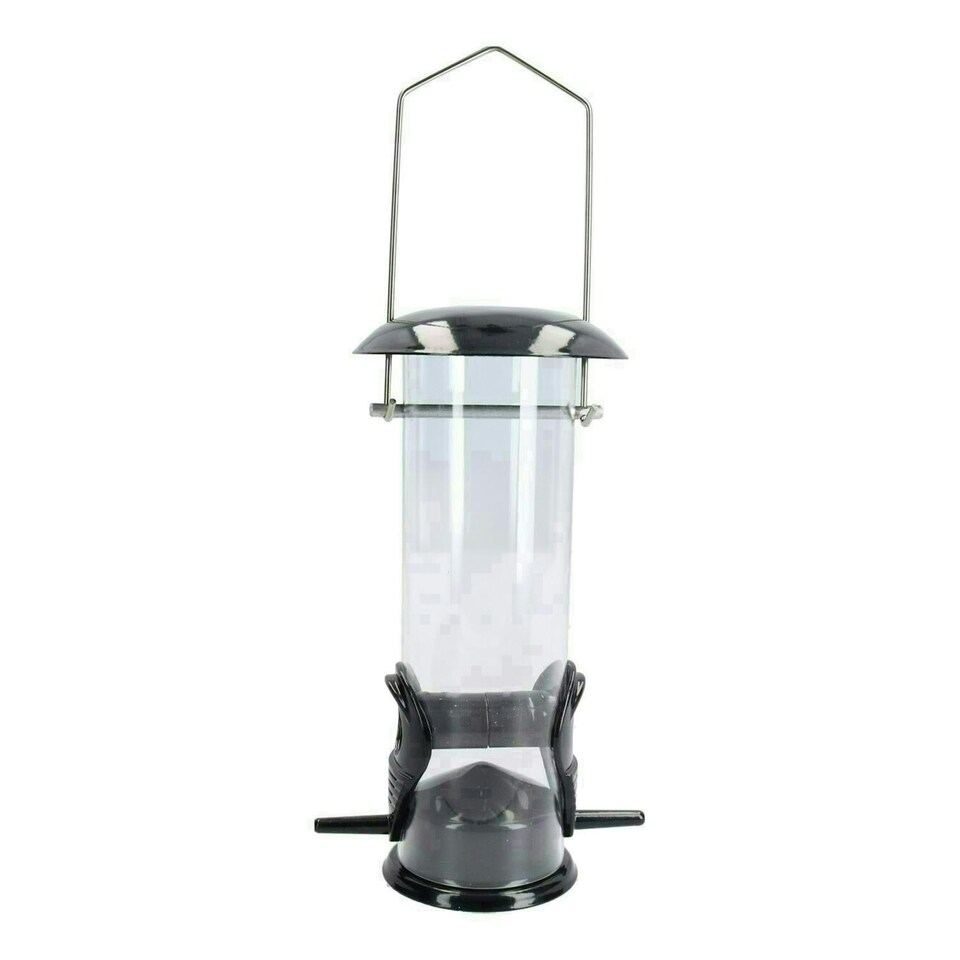image 1 of 2PK Small Deluxe Bird Feeder Seed Holder Hanging Feeding Station For Wild Birds