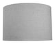image 1 of Contemporary and Sleek Grey Textured Linen Fabric Drum Lamp Shade 60w Maximum | Grey