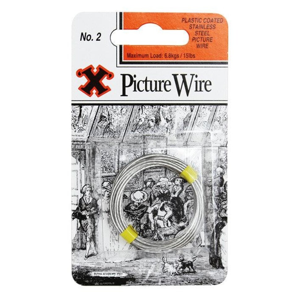 X Stainless Steel Picture Wire No 2 3m Blister Pack - One Colour - One Size