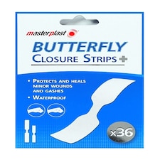 Pack of 36 Butterfly Closure Strips