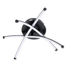 BHS Aalto LED Cross Arm Ceiling Light | Black | Black | 1