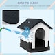 image 4 of PawHut Dog Kennel for Outside, for XS Dogs, 64.5 x 57 x 66cm, Grey