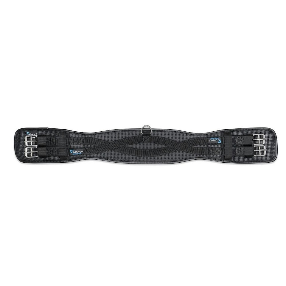 ARMA Anti-Chafe Elastic Dressage Horse Girth - Black - 24in