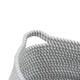 image 3 of JVL Edison Round Belly Cotton Rope Storage, Large, Grey Grey