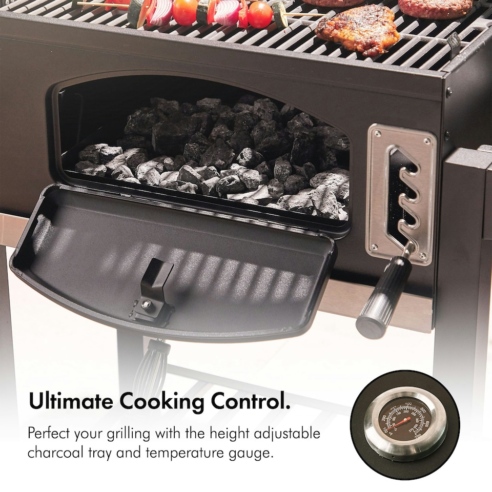 image 1 of VonHaus Charcoal BBQ XL Portable Barbecue