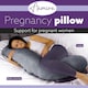 image 2 of Aamira Dark Grey Pregnancy Maternity Pillow, 145x25x25cm L Shaped Memory Foam | Grey | Grey | Standard | 1