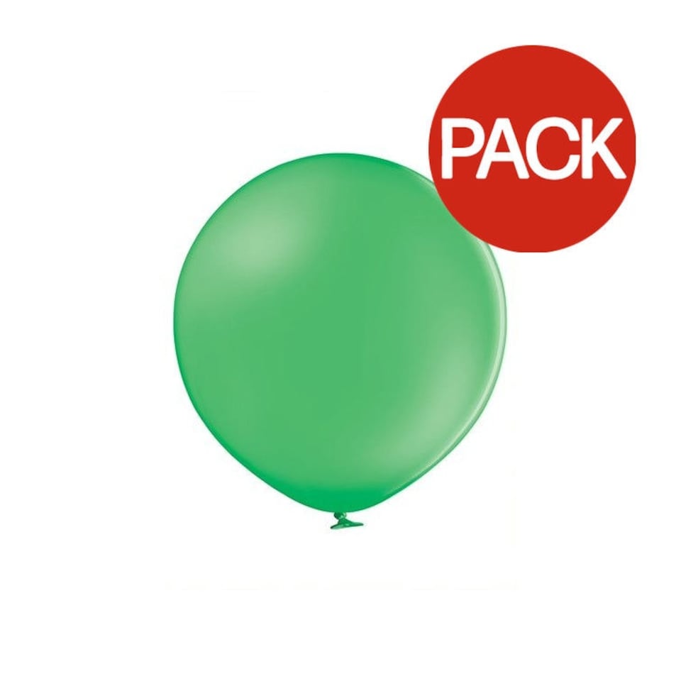 Belbal Latex Pastel Balloons (Pack of 100) - Bright Green - One Size