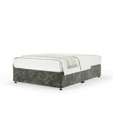 Neptune Spring Charcoal Chenille Divan Set King Size
