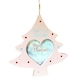 image 3 of MDF Christmas Tree Photo Hanging Decoration Baby's 1st Christmas Pink