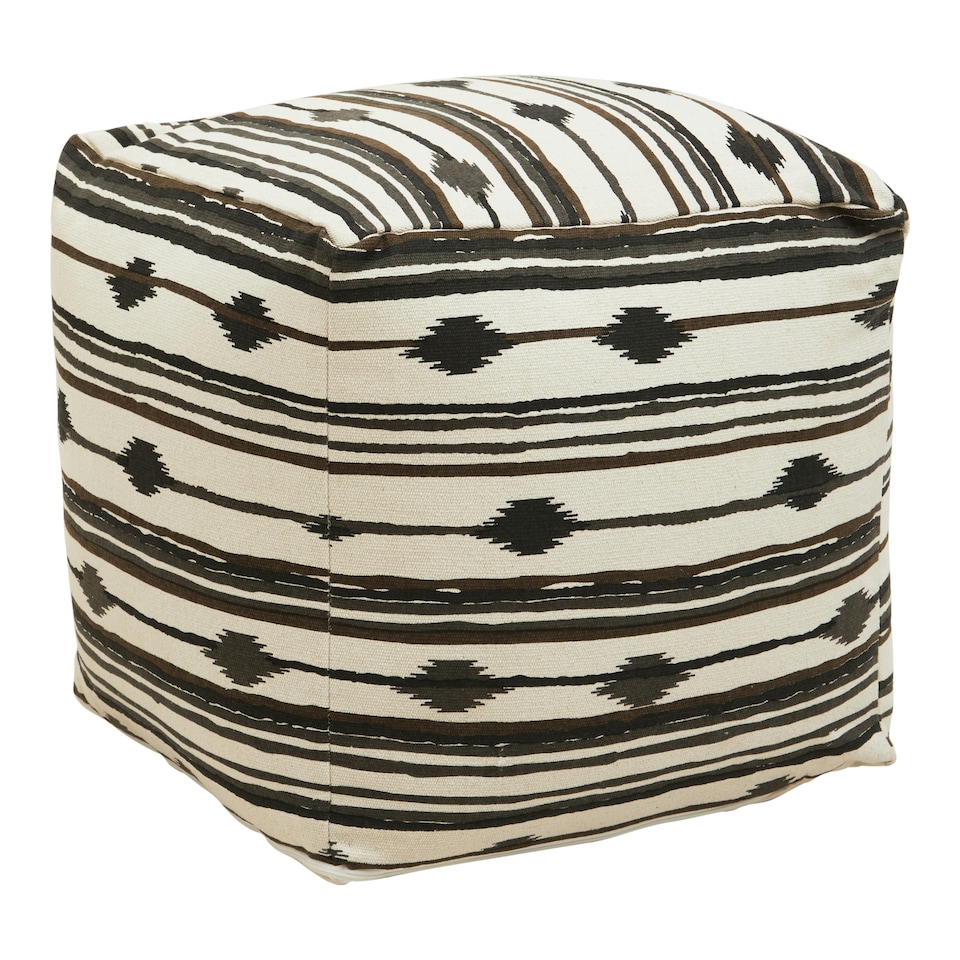 image 1 of Interiors by Premier Cefena Square Pouffe Multi