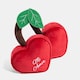 image 1 of OHS Heart Cherry Weighted Matte Velvet Decorative Door Stop | Red | 25 x 23 x 5 cm