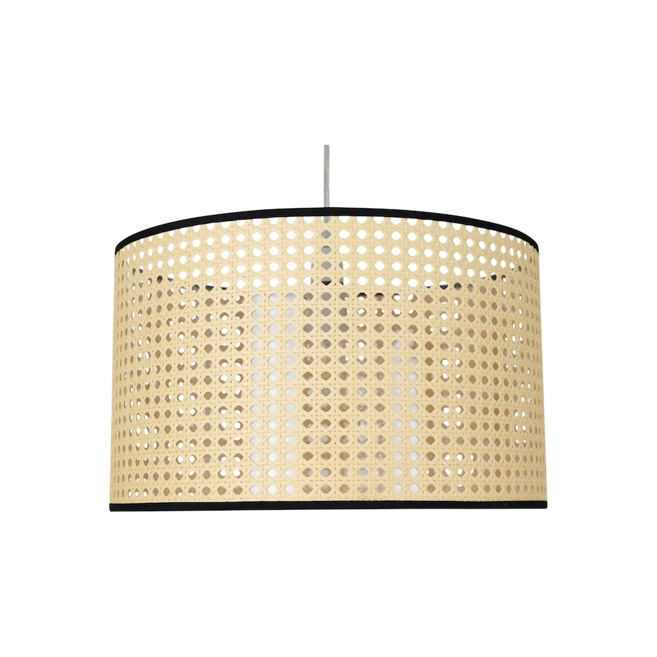 image 1 of Woven - 40cm Wicker Easy Fit Pendant Shade Brown | Black