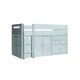image 1 of Lacy White Storage Mid Sleeper And Noah Memory Foam Mattresses