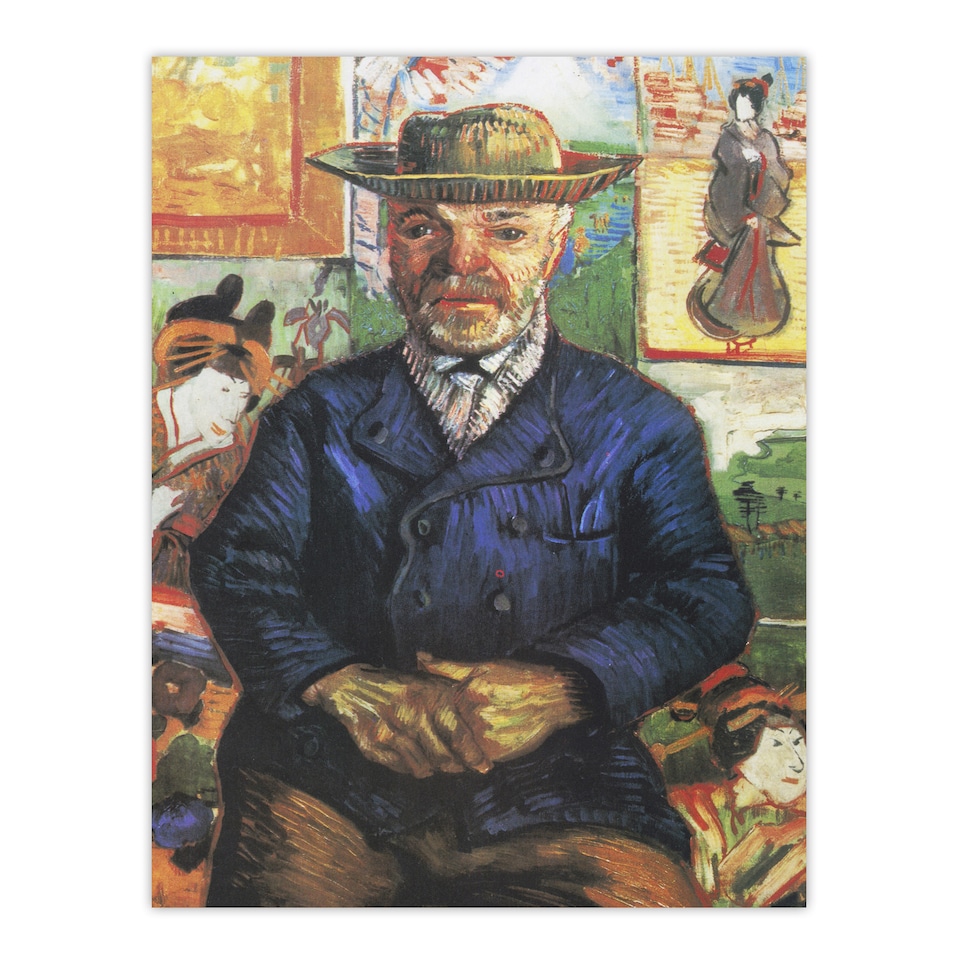 image 1 of Portrait of Pere Tanguy Van Gogh Vintage Huge Wall Art Poster Print 24X32"