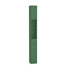 SoBuy Tall Bathroom Storage Cabinet with Adjustable Shelves and Drawer, Dark Green, 7.9x7.9x70.9 in, 13.4 kg - BZR34-II-SY