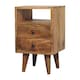 image 3 of Artisan Furniture Solid Wood Mini Oak-ish Classic Open Bedside