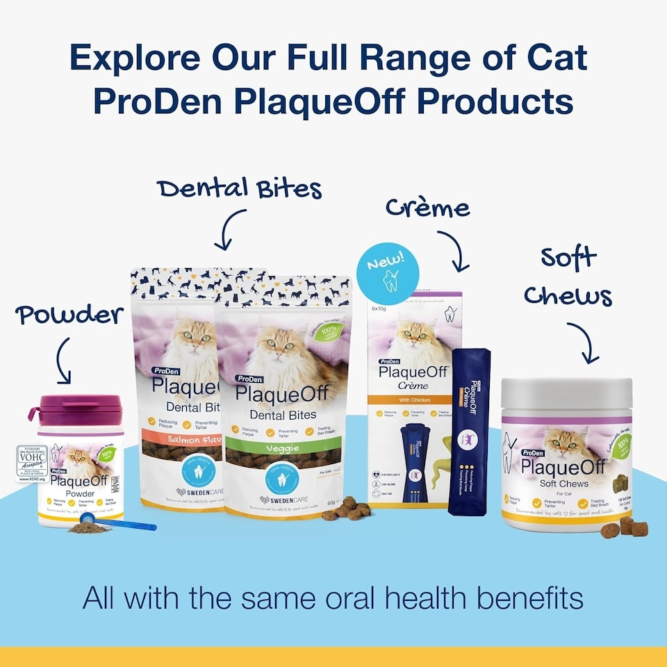 image 1 of ProDen PlaqueOff Crème for Cats - 30 Chicken Flavour Pouches