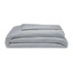 image 1 of Belledorm 540 Thread Count Satin Stripe Duvet Cover Set - Platinum - Superking
