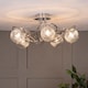 image 2 of Neso 5 Light Polished Chrome Semi Flush Light