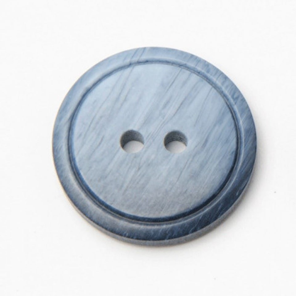 Minerva Navy Blue Round Ring Edge Plastic Buttons for Dressmaking - 15mm - per value pack of 100