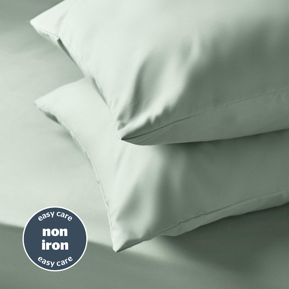 image 1 of Silentnight Supersoft Sage Pillowcase Pair