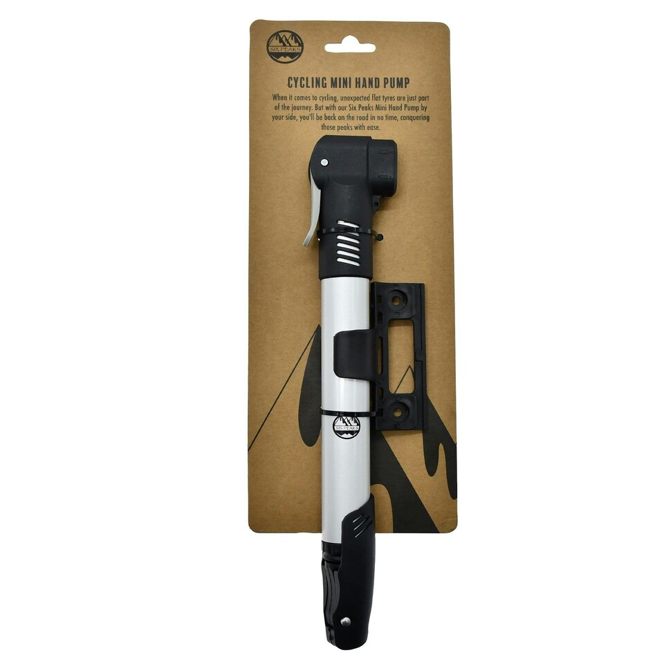image 1 of Six Peaks Mini Cycling Hand Pump - White/Black - One Size