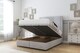 image 2 of Sloomy Harrington Silver Naples Ottoman Bed With Mattress With 54" Floor Standing Headboard 2'6 Small Single