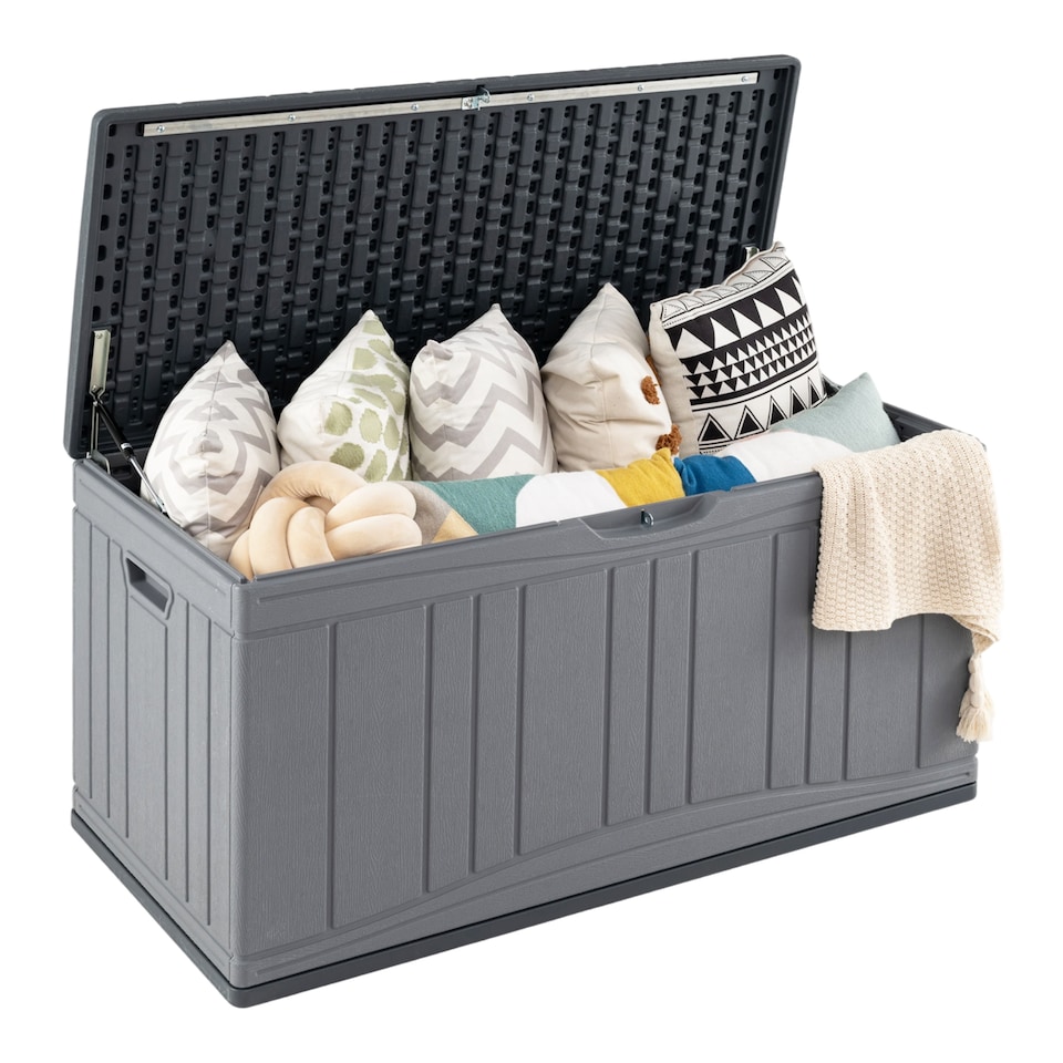 image 1 of COSTWAY 300 L Patio Deck Box Large HDPE Storage Container with Lockable Lid