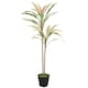 image 1 of HOMCOM 90 cm Artificial Cordyline Tree in Moss Effect Pot, Yellow