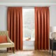 image 5 of Matrix Orange Curtains 90 x 54 inch (229 x 137 cm) Room Darkening Pencil Pleat Thermal Noise Reducing Curtains for Bedroom and Living Room