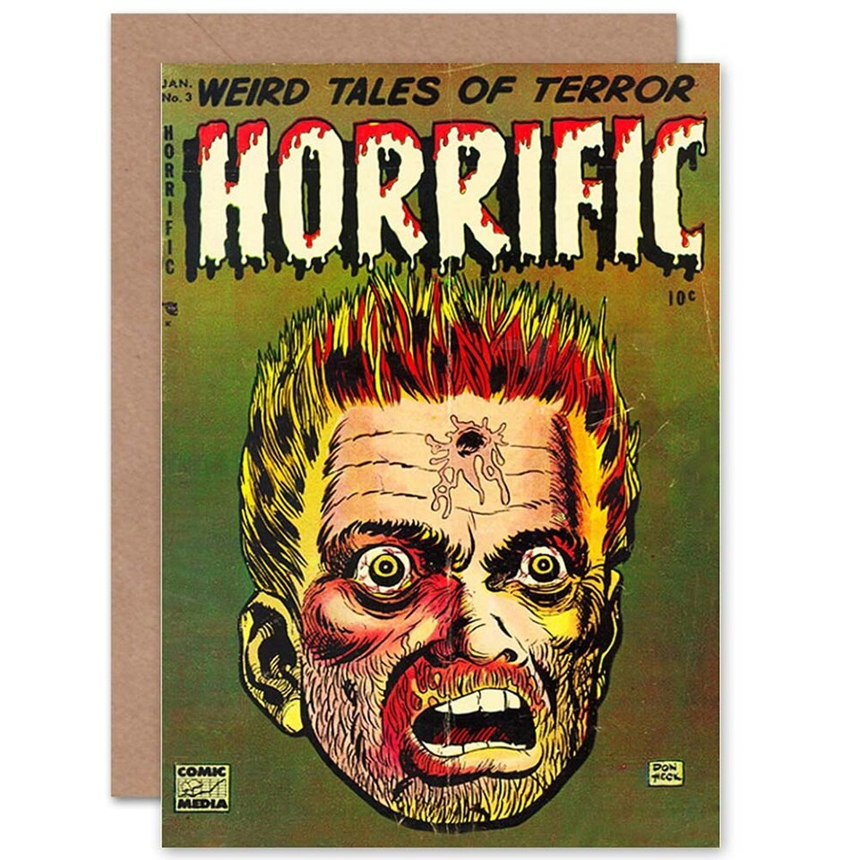 image 1 of Comics Weird Tales Terror Horrific Birthday Card