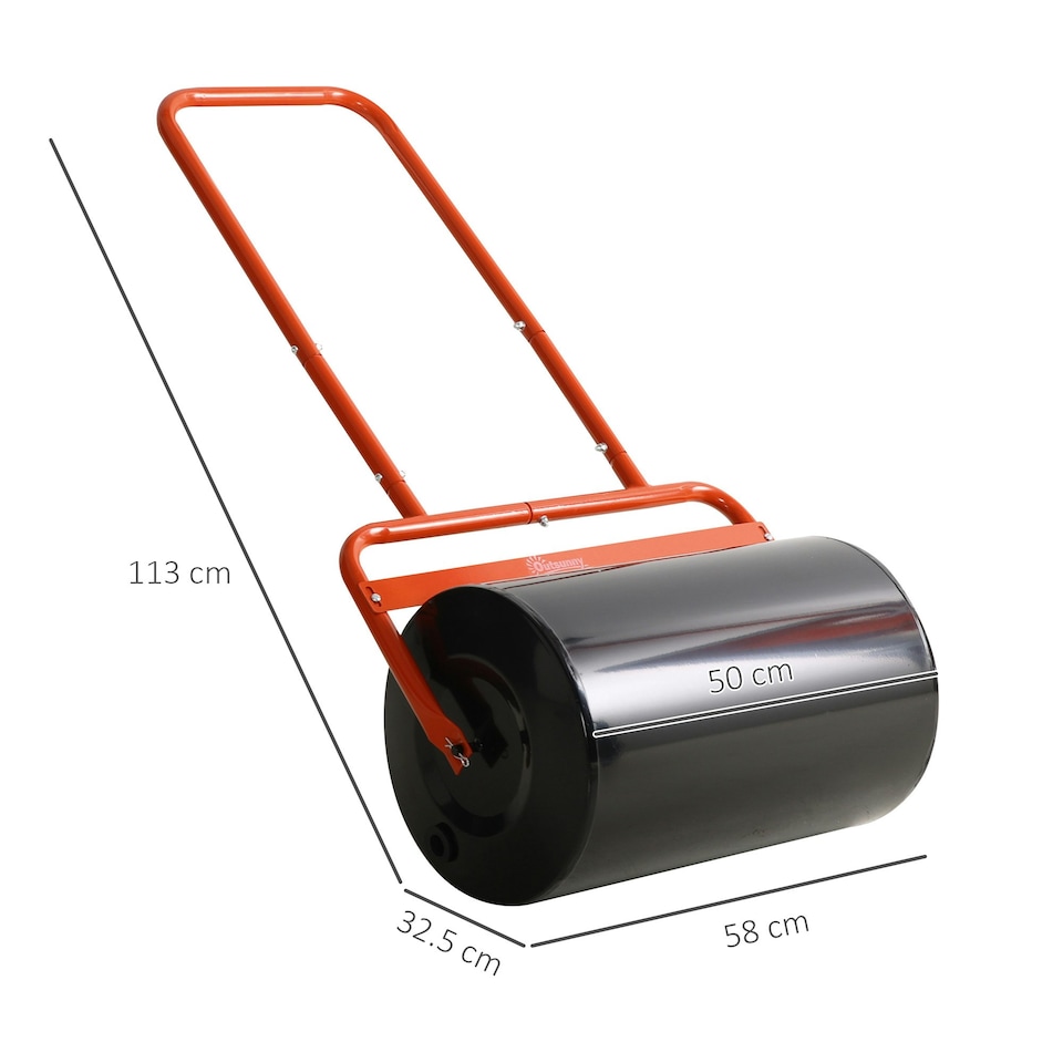 image 1 of Outsunny Combination Push w/ 38L Sand or Water Garden Red