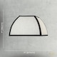 image 7 of Vintage Victorian Square Lamp Shade in Oatmeal Linen and Black Trim | Black | Black | 1