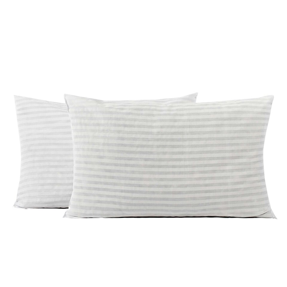 image 1 of OHS Luxury Hotel Quality Bounce Back Filled 2 Pack Bed Pillows, 63x34cm - White