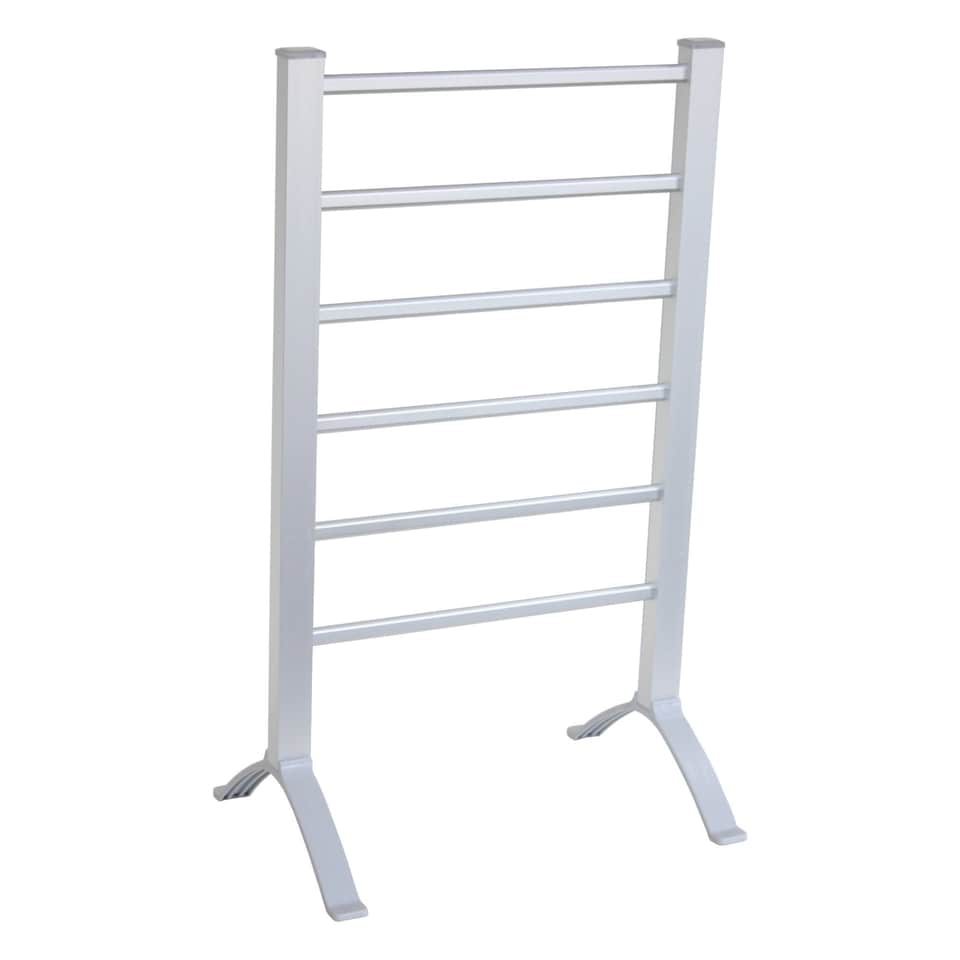 image 1 of Portable Aluminium Electric Towel Rail Warmer with 6 Heated Bars