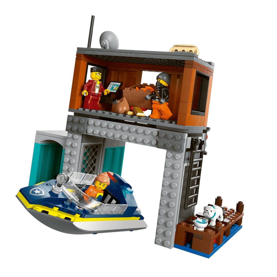 image 1 of LEGO City Police Speedboat & Crooks Hideout 60417