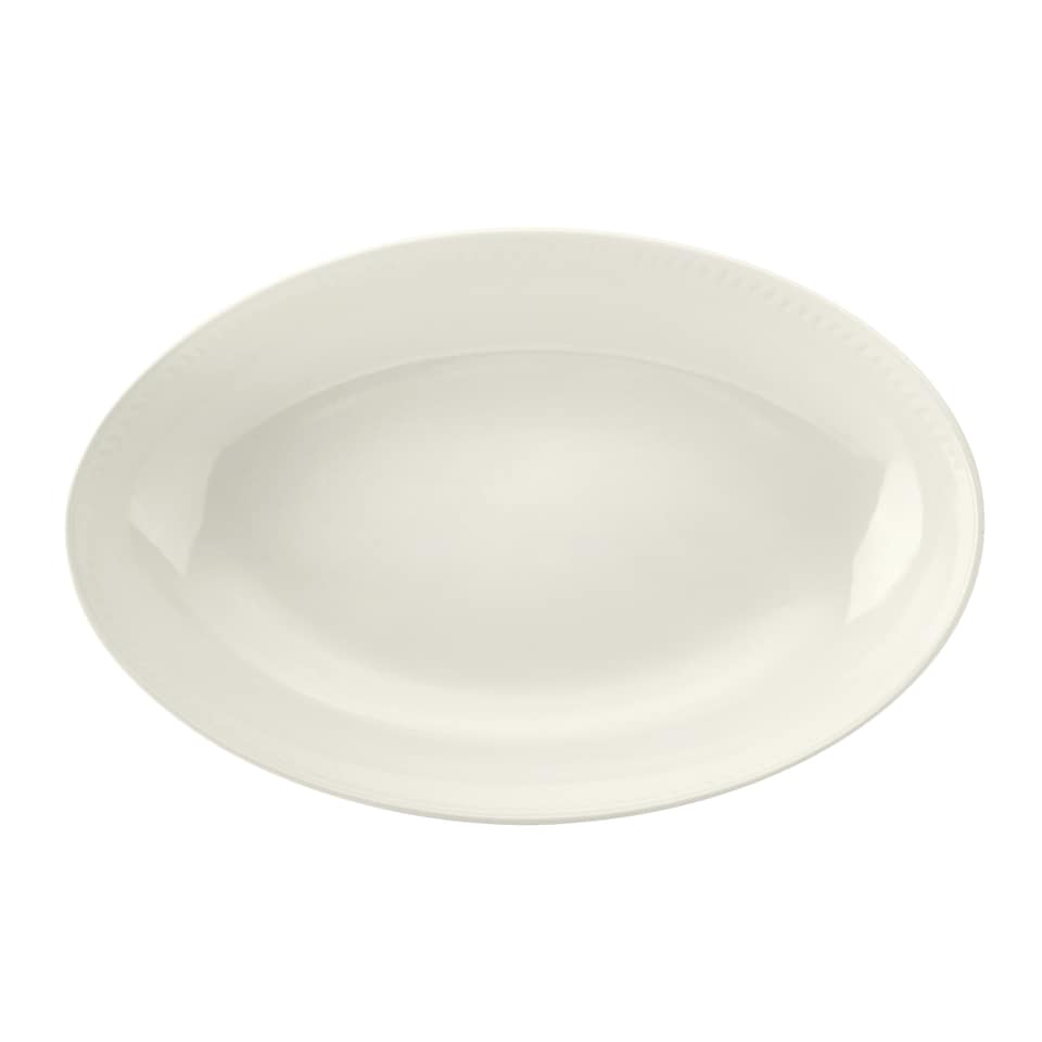 image 1 of Mikasa Serving Dish White Ceramic Oval 30.5cm