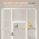 image 3 of PawHut Bird Cage Detachable with Rolling Stand White